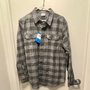 Columbia Warm thick flannel  plaid long sleeve shirt